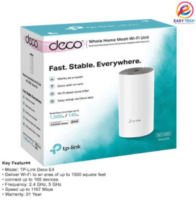 TP-Link Deco E4 AC1200 Whole Home Mesh Wi-Fi System Router