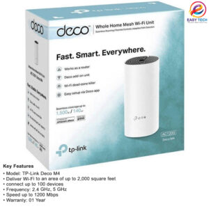 TP-Link Deco M4 AC1200 Whole Home Mesh Wi-Fi System Router